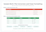 convert PDF, excel, word, CSV, txt, json and format data