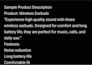 write seo product descriptions