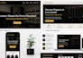 build responsive website development using html css js nodejs