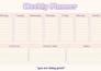 design a minimal weekly planner printable PDF