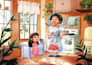 create multicultural illustration for children book