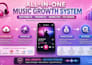music distribution, promotion, chart, youtube channel monetization and managing
