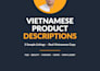 write vietnamese product descriptions for shopee