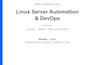 automate linux servers, docker containers, devops workflows