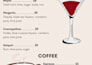 design elegant restaurant, cocktail and cafe menus