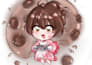 draw your character full body with cute chibi style