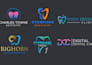 design a handcrafted premium dental clinic logo