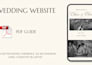 create an editable canva wedding website with rsvp