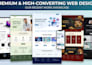 design redesign responsive wix landing page for new startup business