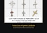 design custom cross and pendant cad models for 3d printing