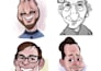 draw a funny caricature with my style