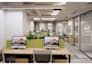 design modern commercial office space and 3d rendering