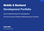 build a mobile app for ios and android