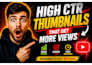 create eye catching youtube thumbnails for high CTR