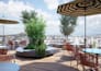create luxury rooftop terrace design with realistic 3d renders