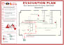 create fire safety plan, evacuation plan, emergency exit