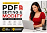 create edit convert modify pdf files