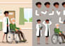 create vector cartoon character ready for  animation and game