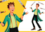 create vector cartoon character illustration