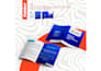 design moderno de brochuras, flyers e folders