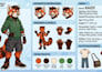 draw furry reference sheet anthro ref sheet fursona ref sheet furry ref sheet