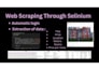 scrape websites using python, scrapy, selenium, and apis