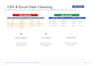 clean, organize, and format your CSV or excel file