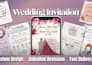 design wedding invitation card, save the date