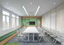 create realistic 3d office interior rendering and floor plan