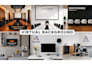design zoom virtual background with your logo in 3d look