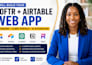 build a softr airtable web app, client portal, CRM, and database automation