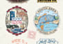 design vintage outdoor and retro t shirt illustrations