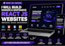 build modern react js websites