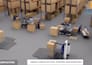 create 3d factory warehouse logistics visualization and supply chain animation