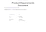 create a professional product requirements document prd