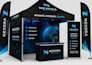 design a professional canopy tent, roller banner, feather flag or table