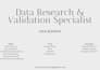 validate data, verify sources, and improve data quality