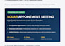 provide team of cold calling, appointment setting expert for solar clients