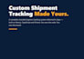 build a custom shipment tracking website with admin dashboard
