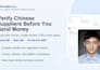 verify your chinese supplier before you send money