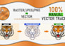 do vector tracing and convert image to vector,logo vectorize