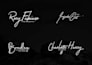 design signature, cursive, scripted, handwritten logo