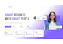 landing page and app UI design