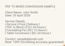 convert PDF to word with 100percent perfect formatting