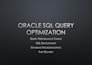develop and optimize oracle sql queries and etl processes
