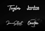 design signature, autograph, handwriting, cursive logo