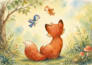 create whimsical watercolor illustration for childrens books