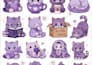 create a cute, custom, kawaii sticker sheet design