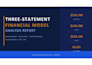 build a financial model with projections business valuation and dashboard