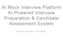 develop an ai mock interview web app with interview feedback